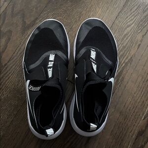 Nike Black and White Athletic Slip-Ons
